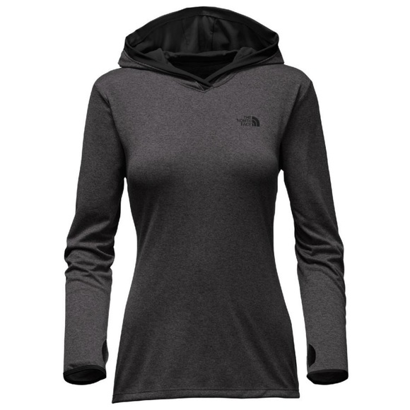 New The North Face Reactor Hoodie Womens Black & Gray - Picture 2 of 12